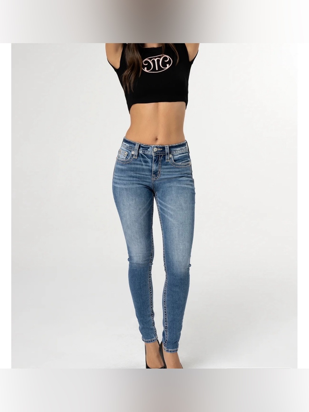 Miss Me Classic Heaven Slim High-Rise Blue Women's Jeans